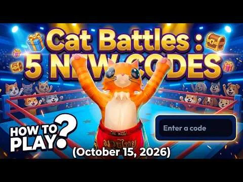5 NEW CODES & HOW TO PLAY Cat Battles ROBLOX | OCTOBER 15, 2026